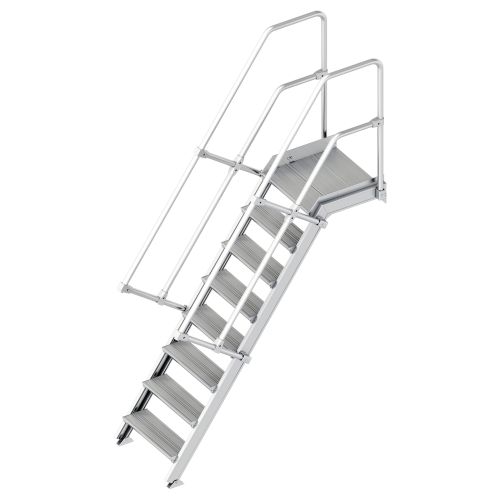 Layher 112 Treppe mit Plattform 60° 600mm 8 Stufen