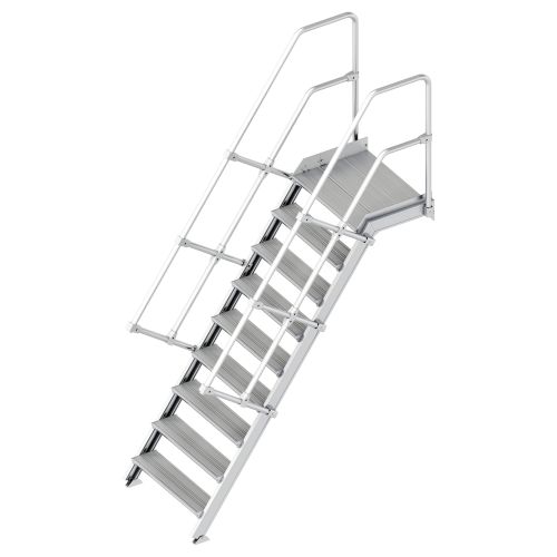 Layher 112 Treppe mit Plattform 60° 800mm 9 Stufen