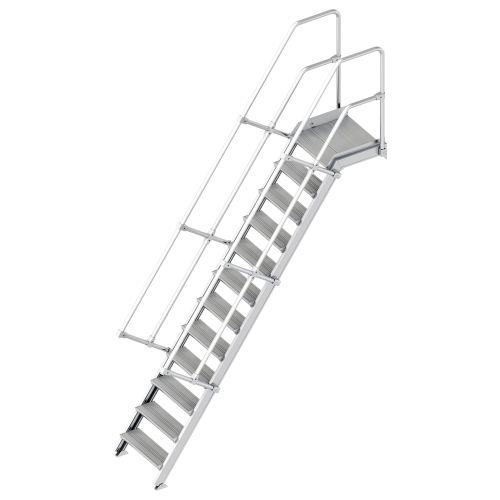 Layher 112 Treppe mit Plattform 60° 600mm 12 Stufen