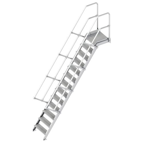 Layher 112 Treppe mit Plattform 60° 600mm 13 Stufen