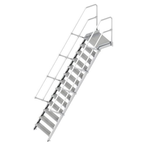 Layher 112 Treppe mit Plattform 60° 800mm 13 Stufen