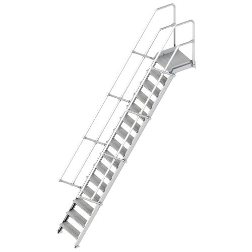 Layher 112 Treppe mit Plattform 60° 600mm 15 Stufen