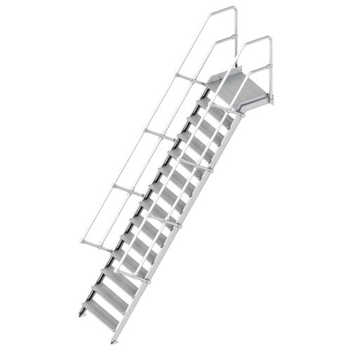 Layher 112 Treppe mit Plattform 60° 800mm 14 Stufen