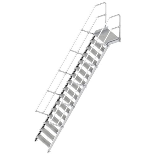 Layher 112 Treppe mit Plattform 60° 800mm 16 Stufen