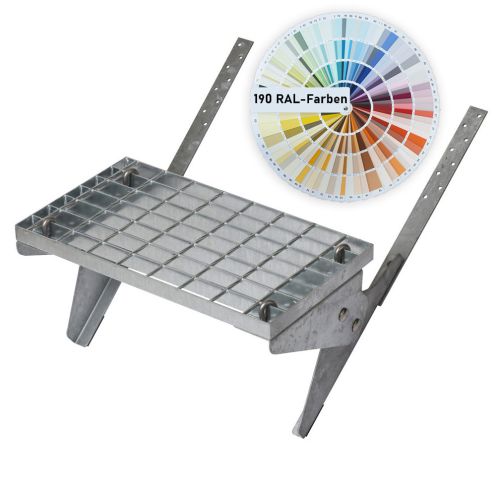 Dachtritt-Set 42x25cm mit Schraub-Montage für Dachpfannen/-ziegel