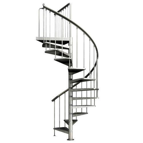 Dolle Aussentreppe Gardenspin 246-282cm Geschosshöhe Ø125-155cm Trimax®/Metall