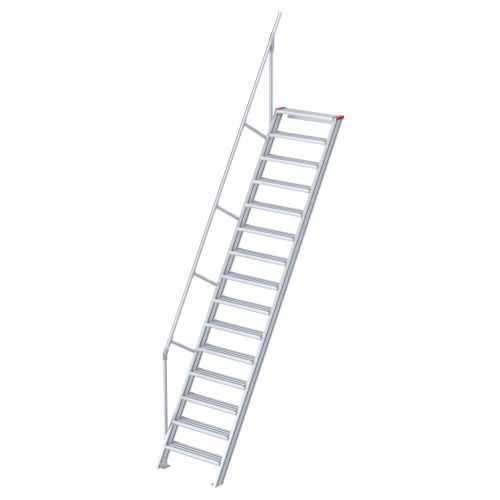 Euroline 510 Treppe 60° 800mm Stufenbreite 15 Stufen