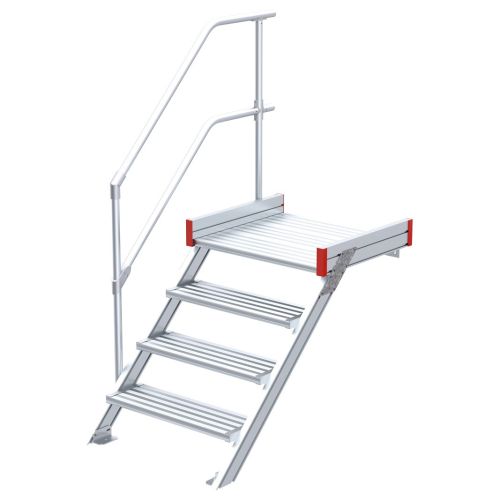 Euroline 511 Podesttreppe 45° 600mm Stufenbreite 4 Stufen