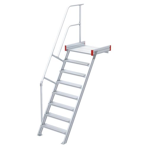 Euroline 511 Podesttreppe 60° 1000mm Stufenbreite 8 Stufen