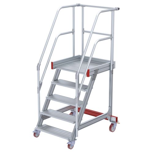 Euroline 513 Wartungsbühne 60° 600mm Stufenbreite 5 Stufen Alu gerieft