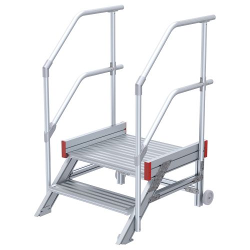 Euroline 514 Anstieg 45° 800mm Stufenbreite 2 Stufen Alu gerieft