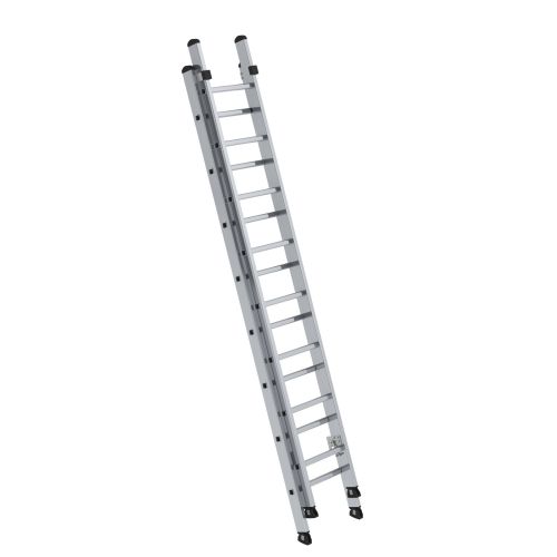 MUNK Aluminium-Schiebeleiter 2-teilig ohne Traverse 2x8 Sprossen