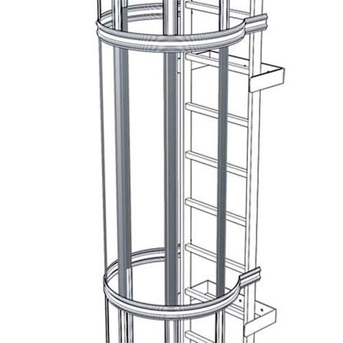 Zarges Rückenschutzstrebe 1.400mm Stahl verzinkt