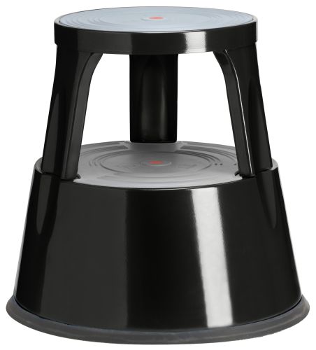 Rolltritt Metall schwarz