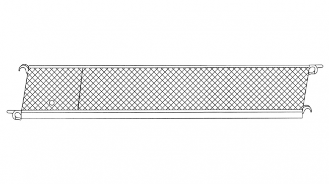 Euroline Plattform mit Durchstieg 0,75x2,85m