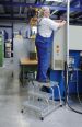 MUNK Arbeitspodest fahrbar mit Stahl-Gitterrost 4 Stufen-small