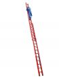 MUNK Vollkunststoff Sprossen-Schiebeleiter 2x10 Sprossen-small
