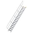 MUNK Treppe 45°  inkl. einen Handlauf, 600mm Stufenbreite, 17 Stufen-small