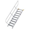 MUNK Treppe 45°  inkl. einen Handlauf, 800mm Stufenbreite, 9 Stufen-small