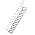 MUNK Treppe 45°  inkl. einen Handlauf, 800mm Stufenbreite, 17 Stufen-small