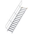 MUNK Treppe 45°  inkl. einen Handlauf, 1000mm Stufenbreite, 15 Stufen-small