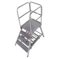 Euroline Premium 515 Mobile Podesttreppe einseitig mit Zentralfeststellung 4 Stufen-small