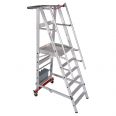 Euroline Premium 32778 Podestleiter fahrbar, klappbar 6 Stufen Euroline Premium 32778 Podestleiter fahrbar, klappbar 6 Stufen-small