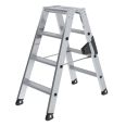 MUNK Stehleiter mit ergo-pad beidseitig begehbar 2x4 Stufen-small