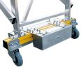 MUNK Podestleiter fahrbar mit schmaler Traverse 12 Stufen-small