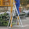 Zarges gebördelte Stehleiter Saferstep S eloxiert 8 Stufen-small
