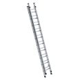 MUNK Aluminium-Schiebeleiter 2-teilig ohne Traverse 2x10 Sprossen-small