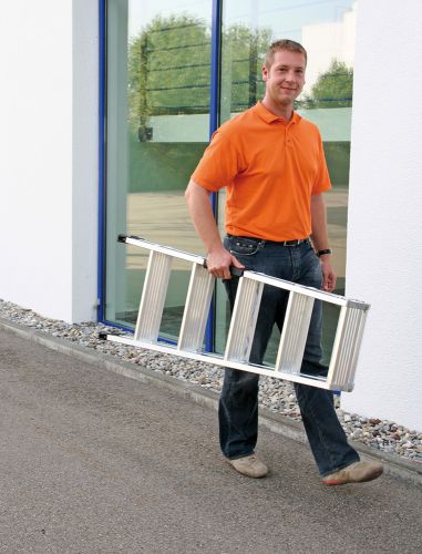 MUNK Stehleiter beidseitig begehbar mit clip-step 2x9 Stufen
