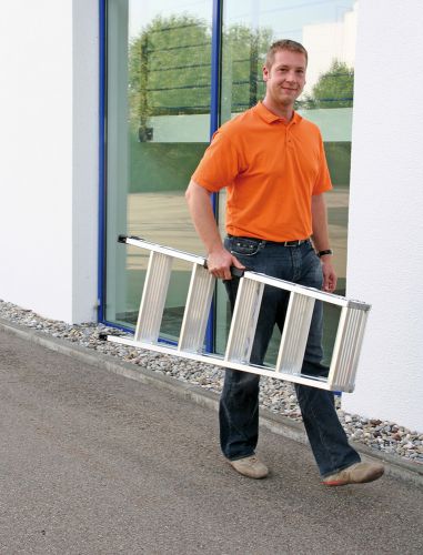 MUNK Stehleiter beidseitig begehbar mit clip-step R13 2x7 Stufen