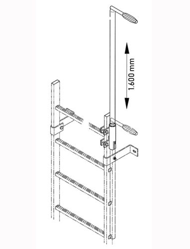 Zarges Einstiegshilfe versenkbar Edelstahl Ø44mm