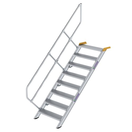 MUNK Treppe 45°  inkl. einen Handlauf, 800mm Stufenbreite, 8 Stufen