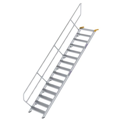 MUNK Treppe 45°  inkl. einen Handlauf, 800mm Stufenbreite, 15 Stufen