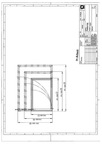 MUNK Sicherungstüre für Plattformbreite 850mm