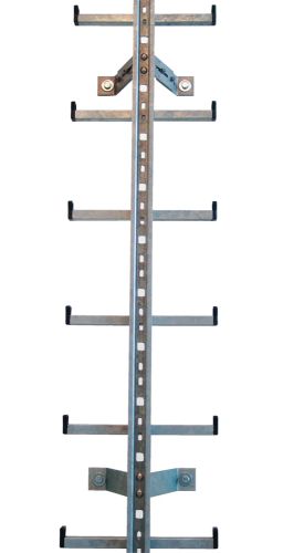 MUNK Einholmleiter Edelstahl V4A Länge 1,96m