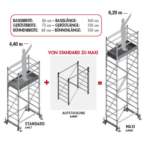 Facal Fahrgerüst AluMito bis 6,20m AH