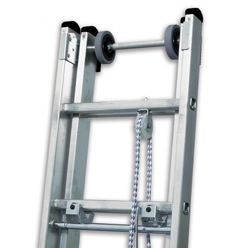 MUNK Seilzugleiter mit Traverse 2x16 Sprossen