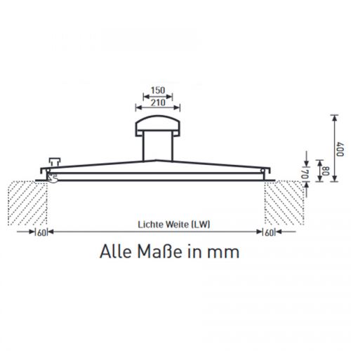 Zarges Brunnenabdeckung in runder Form aus Stahl mit Isolierung Durchmesser 800 mm