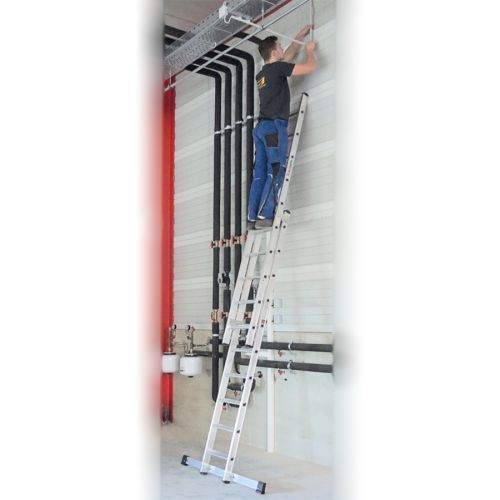 Euroline Premium 302 Stufen- Schiebeleiter 2x14 Sprossen