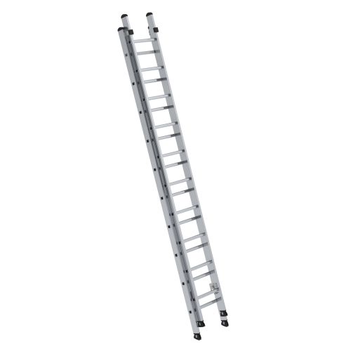 MUNK Aluminium-Schiebeleiter 2-teilig ohne Traverse 2x10 Sprossen