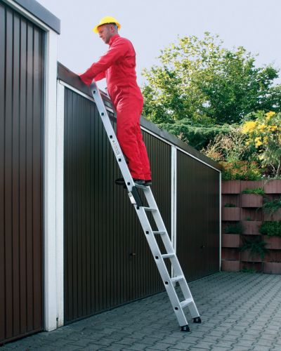 MUNK Stufenanlegeleiter mit Ergo-Pad ohne Traverse 10 Stufen