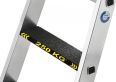 MUNK Stehleiter beidseitig begehbar mit clip-step R13 250kg 4 Stufen-small