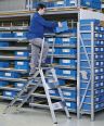 Zarges Sicherheitstreppe Plazatec P klappbar mit Riffelblechbelag und Arretierungbügel 3 Stufen Zarges Sicherheitstreppe Plazatec P klappbar mit Riffelblechbelag und Arretierungbügel 3 Stufen-small