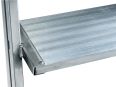 MUNK Podestleiter fahrbar Aluminium geriffelt 6 Stufen-small