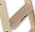 Euroline Holz Stufenstehleiter mit Comfort-Stufen mit Werkzeugablage 2x10 Stufen-small