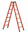 Zarges Vollkunststoff-Sprossen-Stehleiter EFA B 2x8 Sprossen-small