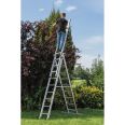 MUNK Mehrzweckleiter mit Nivello® Traverse 3x11 Sprossen-small